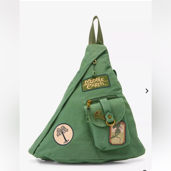 The Lord of the Rings Patches Canvas Sling Crossbody Bag & Cardholder -Exclusive - Picture 6 of 9